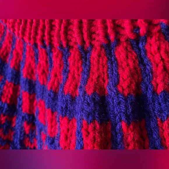 Chunky knit fairisle sweater - Picture 8 of 10